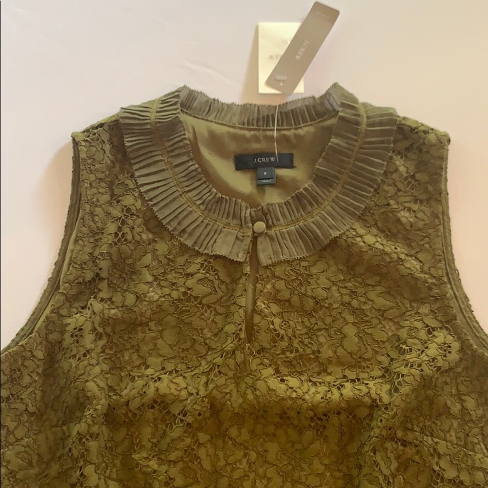 JCrew Sleeveless Lace Blouse NWT